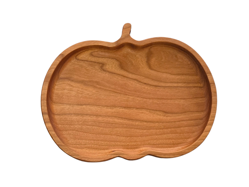 3-Pack Wooden Pumpkin Candy Dish